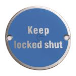 Steel Line - Keep Locked Shut Engraving