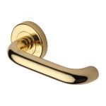 Heritage Brass - Harmony Door Handle on Round Rose