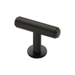 Heritage Brass - Knurled T-Bar Cabinet Knob with Rose