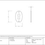 From The Anvil Oval Standard Profile Escutcheon