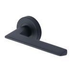 Heritage Brass - Pyramid Door Handle on Round Rose