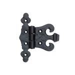 Black Antique Unequal Hinge 89mm Pair