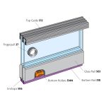 P C Henderson Zenith Sliding Glass Cupboard Door Kit
