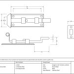 Anvil Fishtail Door Bolt