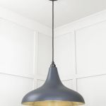 Smooth Brass Frankley Pendant in Slate