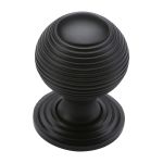 Heritage Brass - Reeded Cabinet Knob with Base