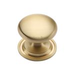 Heritage Brass - Victorian Round Cabinet Knob with Base