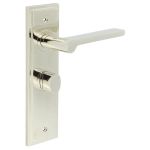 Burlington Fitzrovia Door Handles On Back Plate with Turn & Release