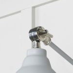 Hammered Nickel Brindley Wall Light in Birch