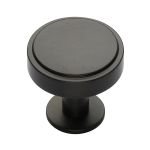 Heritage Brass - Stepped Disc Cabinet Knob with Rose