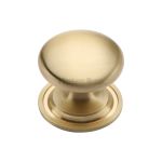 Heritage Brass - Victorian Round Cabinet Knob with Base