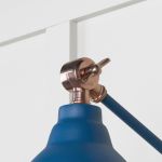 Hammered Copper Brindley Wall Light in Upstream
