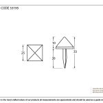 From The Anvil Pyramid Door Stud