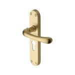Heritage Brass - Luna Door Handle on Plate