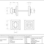 Anvil Round Thumbturn Set (Square)