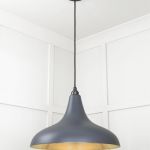 Smooth Brass Frankley Pendant in Slate
