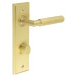 Burlington Piccadilly Knurled Door Handles On Back Plate with Turn & Release