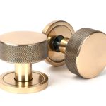 Anvil Brompton Mortice/Rim Knob Set (Plain)