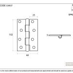 From The Anvil Butt Hinge (pair)