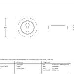 Anvil Round Escutcheon (Plain)