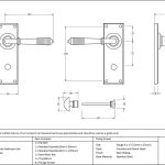 From The Anvil Reeded Lever on Backplate Set