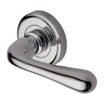 Heritage Brass - Charlbury Door Handle on Round Rose