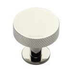 Heritage Brass - Knurled Disc Cabinet Knob with Rose
