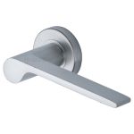 Heritage Brass - Julia Door Handle on Round Rose