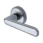 Heritage Brass - Century Door Handle on Round Rose
