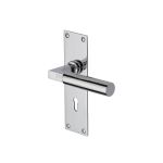 Heritage Brass - Bauhaus Door Handle on Plate