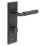 Burlington Piccadilly Knurled Door Handles On Back Plate with Turn & Release