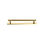 Heritage Brass - Step Cabinet Pull Handle with Plate