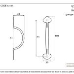 Anvil Gothic D Handle