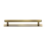 Heritage Brass - Hexagonal Cabinet Pull Handle with Plate