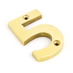 From The Anvil Polished Brass Numeral