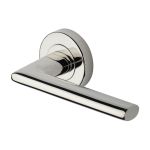 Heritage Brass - Admiralty Door Handle on Round Rose