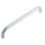 Aluminium 19mm D Shape Pull Handle Bolt Through Fixing F2 Finish