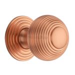 Heritage Brass - Reeded Cabinet Knob with Base