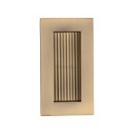 Heritage Brass - Reeded Rectangular Flush Pull