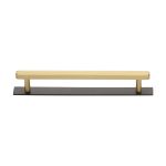 Heritage Brass - Hexagonal Cabinet Pull Handle with Plate