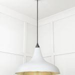 Smooth Brass Frankley Pendant in Birch
