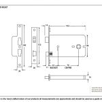 6" Horizontal 5 Lever Sash Lock
