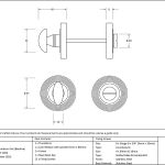 Anvil Round Thumbturn Set (Beehive)