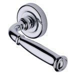 Heritage Brass - Lincoln Door Handle on Round Rose