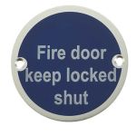 Stainless Steel Fire Door Keep Locked Shut