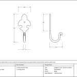 Anvil Fleur-De-Lys Coat Hook