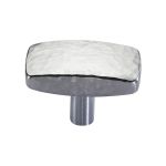 Heritage Brass - Rectangular Hammered Cabinet Knob