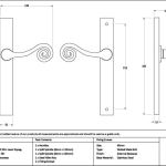 Monkeytail Slimline Lever Espag. Latch Set
