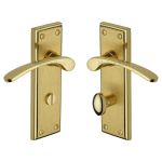 Heritage Brass - Hilton Door Handle on Plate