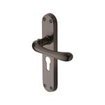 Heritage Brass - Luna Door Handle on Plate